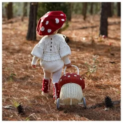 Clearance Panier à roulettes en rotin Champignon | Enfant Rangements|Patères, Paniers Enfant