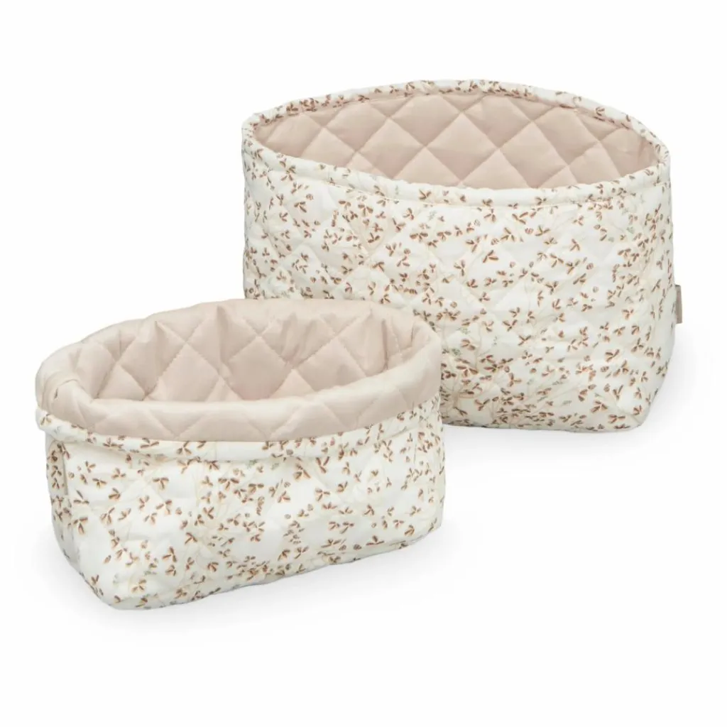 Outlet Paniers de rangement matelassés Lierre - set de 2 Enfant Rangements|Patères, Paniers Enfant