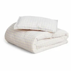 Sale Parure de lit Gingham Sky | Enfant Linge De Lit Enfant