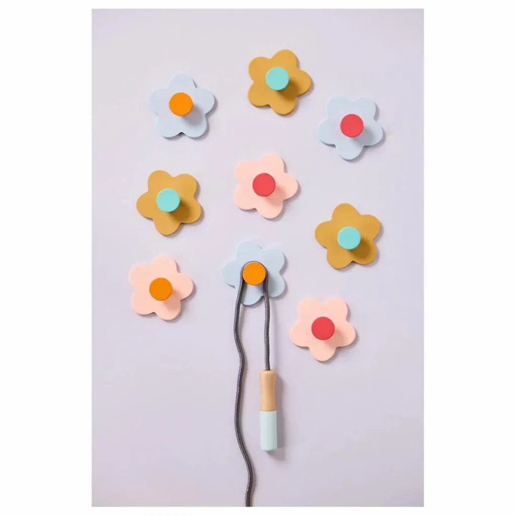 Patères fleur multi Enfant Patères|Patères, Paniers Enfant