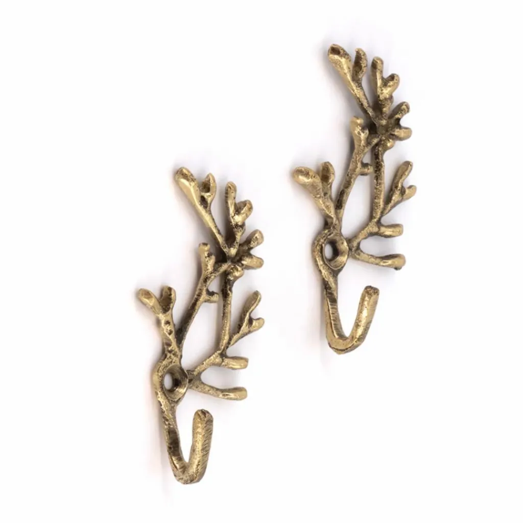 Clearance Patères Marie Cora en laiton recyclé - Set de 2 | Enfant Patères|Patères, Paniers Enfant