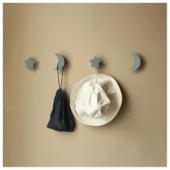 New Patères Stars & Moons - Lot de 4 | Enfant Patères, Paniers Enfant