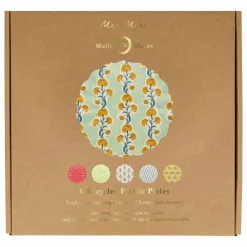 Hot Petites assiettes réutilisables - x Molly Mahon - Set de 6 Enfant Vaisselle Enfant|Art De La Table