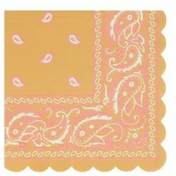 Discount Petites serviettes en papier Western - Set de 16 Enfant Décoration De Fête