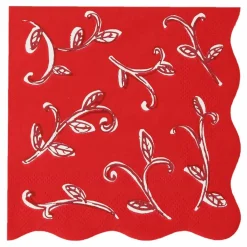 Best Petites serviettes Noël motifs Block Print - set de 16 Enfant Décoration De Fête