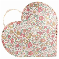 Discount Petites valises de rangement Cœurs - x Liberty Enfant Rangements|Patères, Paniers Enfant
