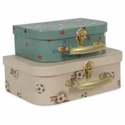 New Petites valises en carton Kick It - Set de 2 | Enfant Rangements|Patères, Paniers Enfant