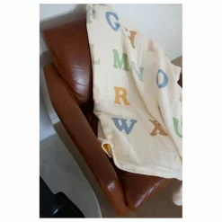 Best Plaid Alphabet en coton bio Enfant Couvertures Et Plaids|Linge De Lit Bébé