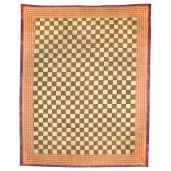 Online Plaid Checkmate et totebag en coton | Linge De Lit