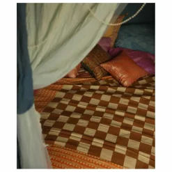 Online Plaid Checkmate et totebag en coton | Linge De Lit