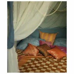 Online Plaid Checkmate et totebag en coton | Linge De Lit