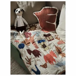 Clearance Plaid en coton Village Enfant Linge De Lit Enfant