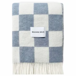 Plaid en laine Damier | Enfant Linge De Lit Enfant|Linge De Lit