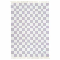 Sale Plaid en laine Damier | Lilas Enfant Linge De Lit Enfant|Linge De Lit