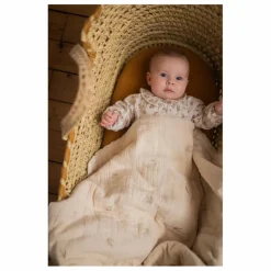 Online Plaid matelassé brodé hirondelles en gaze de coton Couvertures Et Plaids|Linge De Lit Bébé