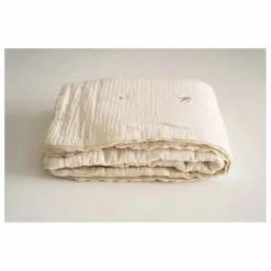 Online Plaid matelassé brodé hirondelles en gaze de coton Couvertures Et Plaids|Linge De Lit Bébé