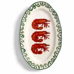 Best Plat en porcelaine Sirène Crevette | Art De La Table