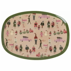 New Plat rectangle en mélamine Holiday | Enfant Vaisselle Enfant|Art De La Table