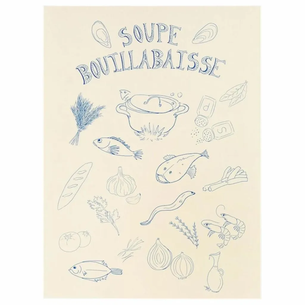 New Poster Soupe Bouillabaisse | Déco Murale, Papier Peint