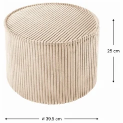 Sale Pouf en velours côtelé | Enfant Matelas De Sol, Poufs Enfant