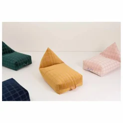 New Pouf long Oasis en eco-velours | Enfant Matelas De Sol, Poufs Enfant