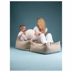 Sale Pouf ottoman en teddy | Enfant Matelas De Sol, Poufs Enfant