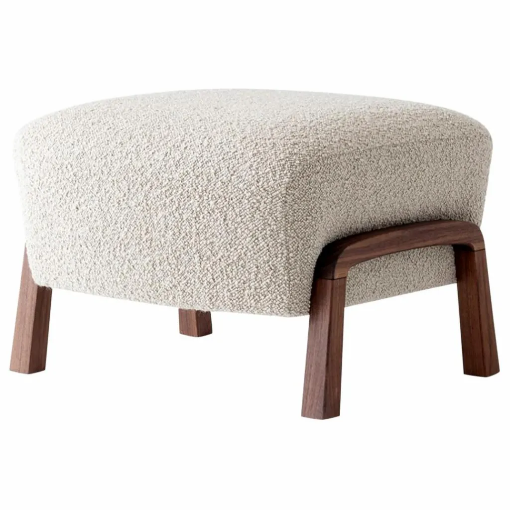 Sale Pouf ottoman Wulff ATD3, piètement noyer | Poufs, Matelas De Sol