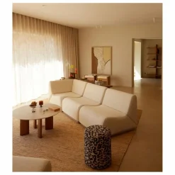 Clearance Pouf rond Mobile en jacquard de coton | Poufs, Matelas De Sol