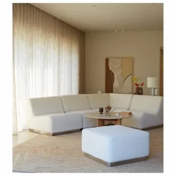 Best Pouf Rotondo en tissu tramé | Poufs, Matelas De Sol