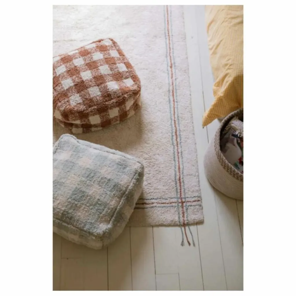 Hot Pouf Vichy | Enfant Matelas De Sol, Poufs Enfant|Poufs, Matelas De Sol