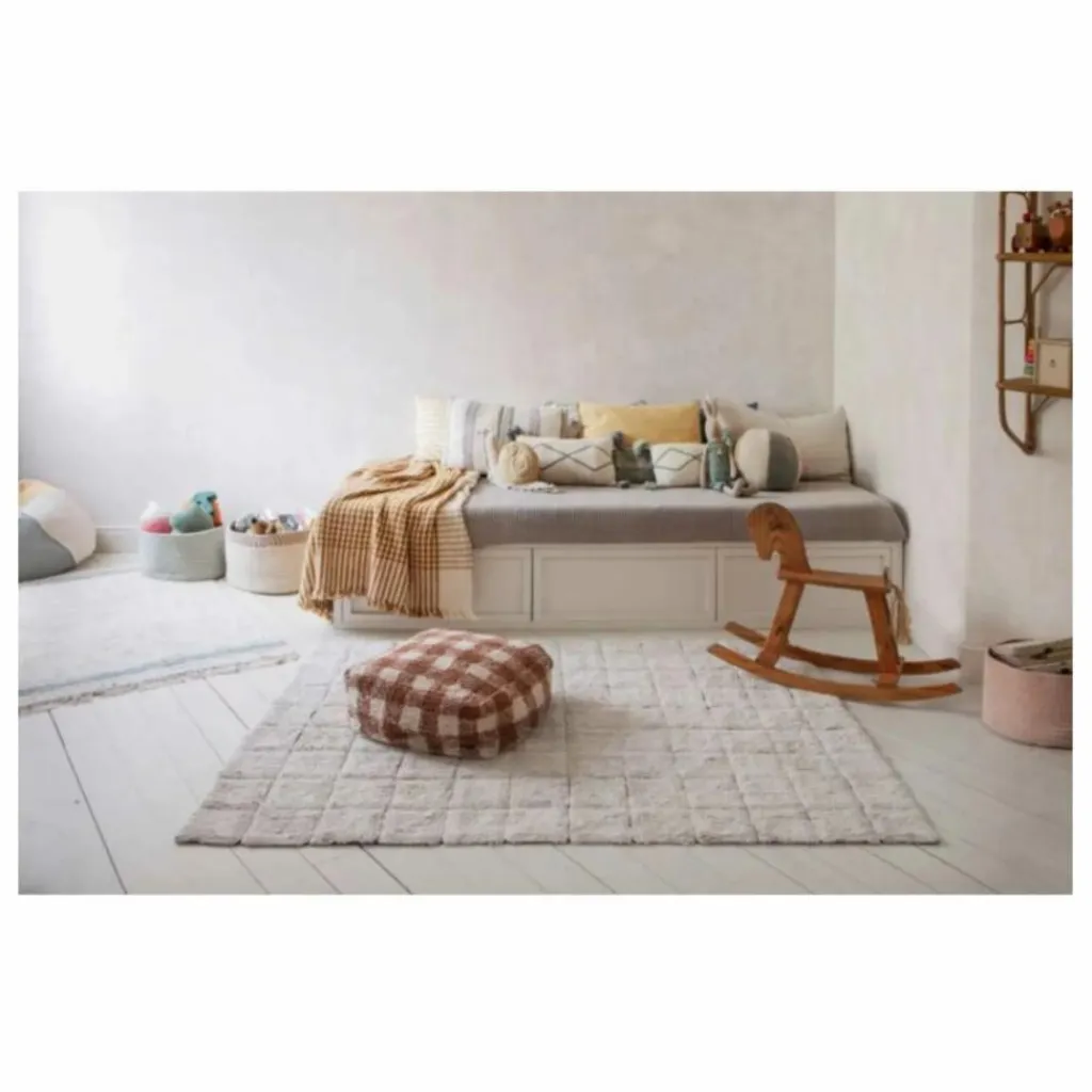 Hot Pouf Vichy | Enfant Matelas De Sol, Poufs Enfant|Poufs, Matelas De Sol