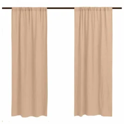 Online Rideau fourreau ou à pincer en lin lavé | Rideaux|Rideaux