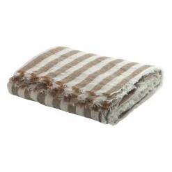 Discount Rideau Vice Versa frangé en gaze de lin bayadère | Rideaux|Rideaux