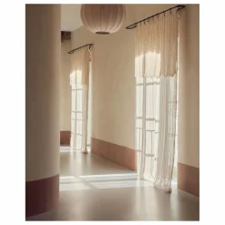 Discount Rideau Vice Versa frangé en gaze de lin bayadère | Rideaux|Rideaux