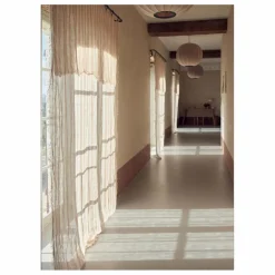 Discount Rideau Vice Versa frangé en gaze de lin bayadère | Rideaux|Rideaux