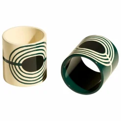 Hot Ronds de serviette laqués Mirage - Set de 2 | Art De La Table