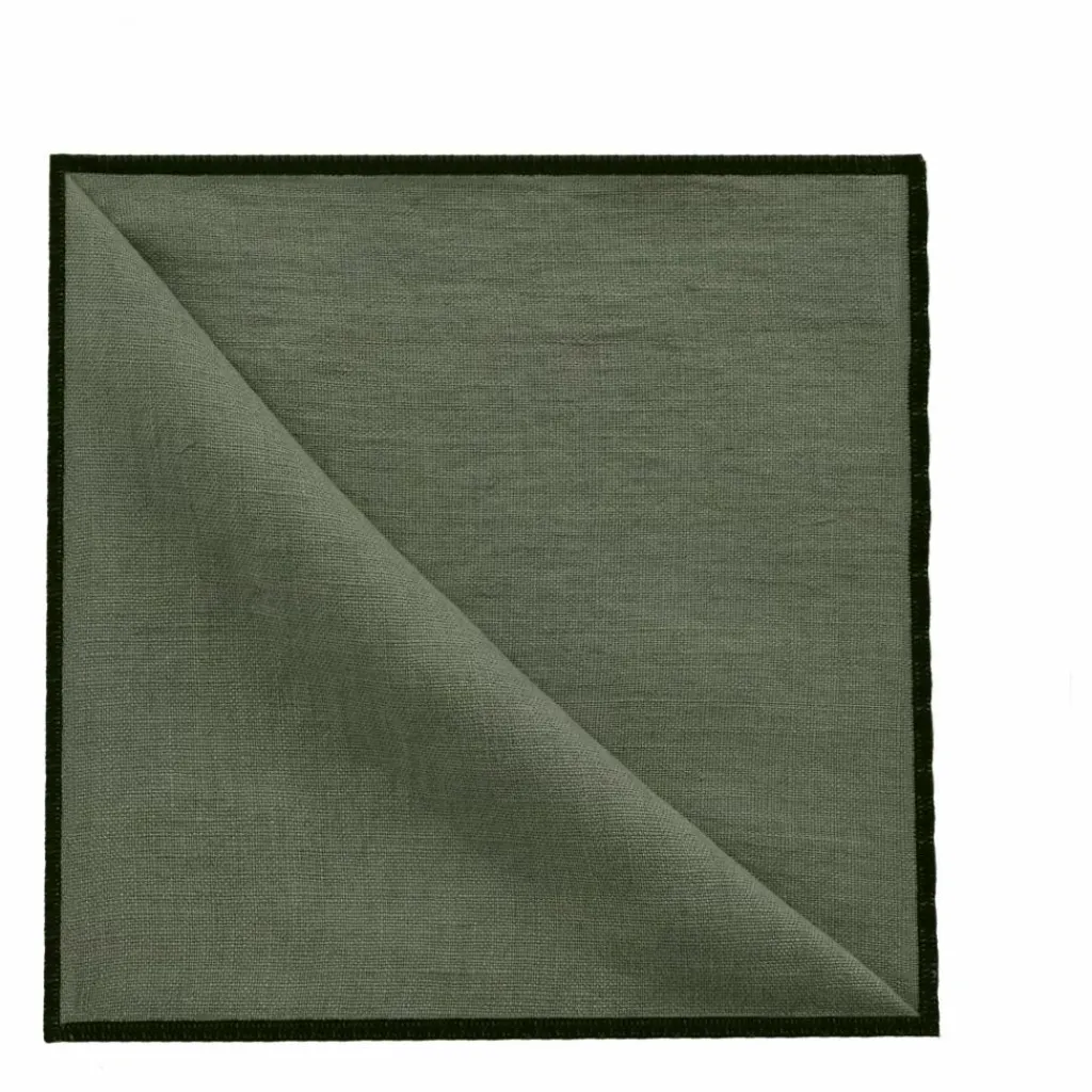 Online Serviette de table en lin lavé-surfilée - Set de 4 | Linge De Table|Art De La Table