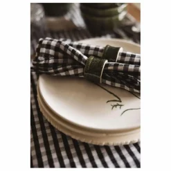 Sale Serviette de table en lin lavé vichy | Linge De Table|Art De La Table