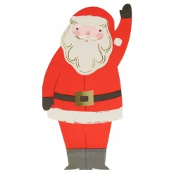 Hot Serviettes découpées Père Noël - set de 16 Enfant Décoration De Fête