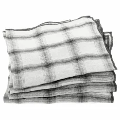 Hot Serviettes de table Highlands en lin lavé - Set de 4 | Linge De Table|Art De La Table