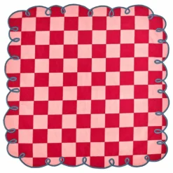 Best Serviettes de table vichy Dama Rosa - Set de 2 | Linge De Table|Art De La Table