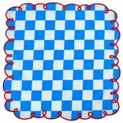 Best Serviettes de table vichy Dama Azzurro - Set de 2 | Linge De Table|Art De La Table