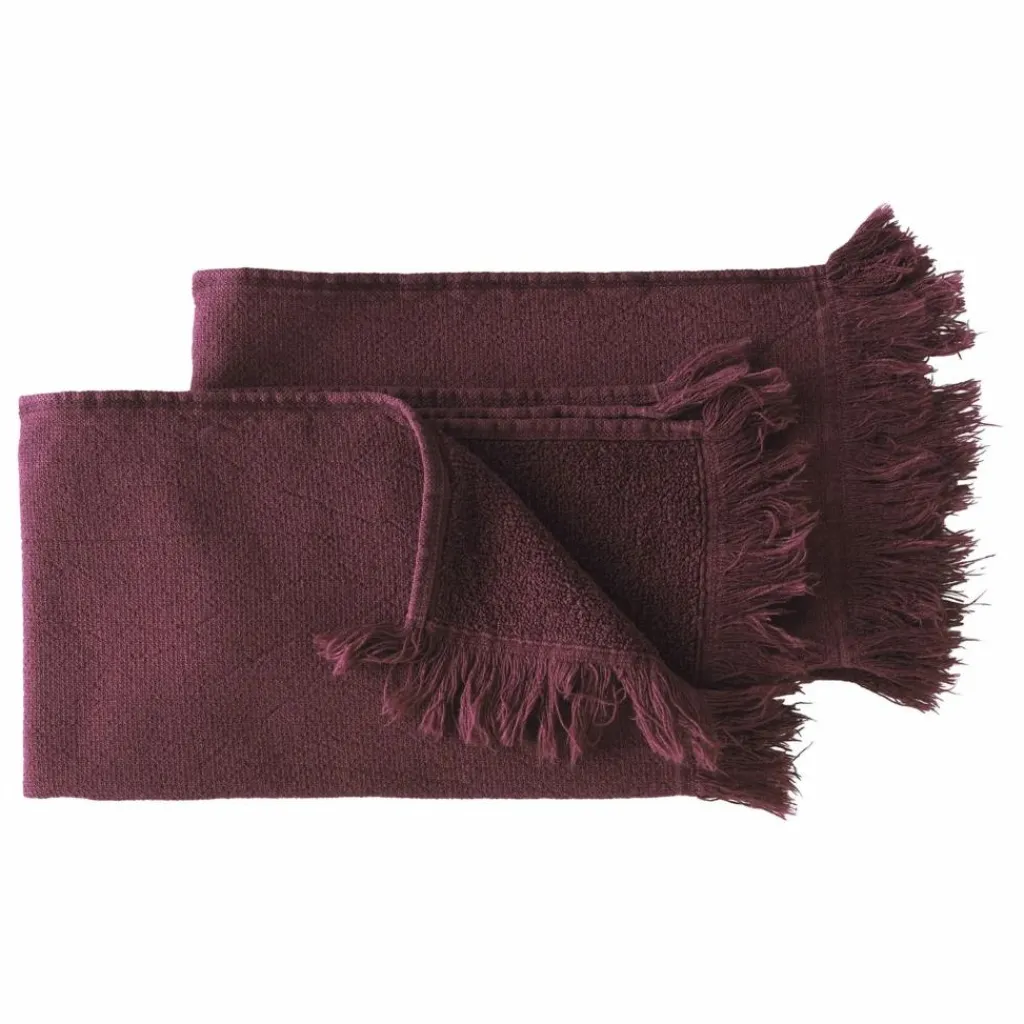 Serviettes d'invité en coton bio Luna - Set de 2 | Linge De Bain