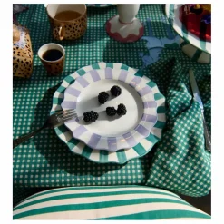 Outlet Serviettes en coton bio Vichy - Set de 2 | Linge De Table|Art De La Table