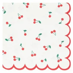Best Serviettes en papier Cherry - Set de 16 Enfant Décoration De Fête