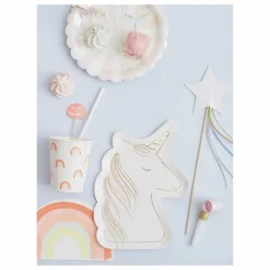 Sale Serviettes en papier Licorne - Set de 16 Enfant Décoration De Fête