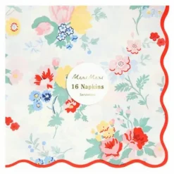 Online Serviettes en papier Vintage Floral - Set de 16 Enfant Décoration De Fête