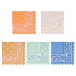 Hot Serviettes en papier Western - Set de 16 Enfant Décoration De Fête