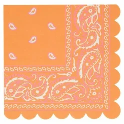 Hot Serviettes en papier Western - Set de 16 Enfant Décoration De Fête