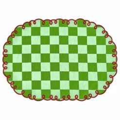 Outlet Sets de table vichy Dama Verde - Lot de 2 | Linge De Table|Art De La Table